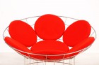 verner panton peacock chair plus linje 1959 steel vintage