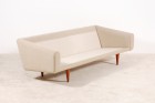 illum wikkelso canapé danois teck beige tissu 1960 vintage