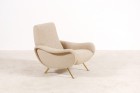 marco zanuso fauteuil lady 720 1951 beige italien arflex