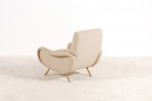 marco zanuso fauteuil lady 720 1951 beige italien arflex