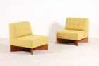 pierre guariche chauffeuse fauteuil capitole jaune 1950 1960