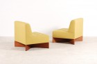 pierre guariche chauffeuse fauteuil capitole jaune 1950 1960