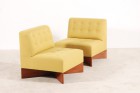 pierre guariche chauffeuse fauteuil capitole jaune 1950 1960