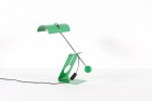 mauro martini picchio charoy lamp steel green 1970 design