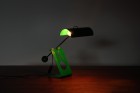 mauro martini picchio charoy lamp steel green 1970 design