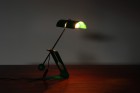 mauro martini picchio charoy lamp steel green 1970 design