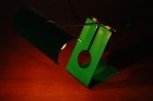 mauro martini picchio charoy lamp steel green 1970 design