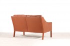 borge mogensen fredericia leather borwn sofa 2208 1960