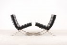 barcelona mies van der rohe knoll noir fauteuil 1950 1960