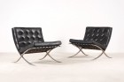 barcelona chair knoll mies rohe black design 1950 1960