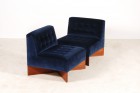 pierre guariche chauffeuse fauteuil capitole bleu 1950 1960