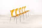 arne jacobsen 3108 lily jaune chaise fritz hansen danish