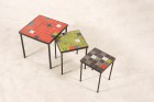 mado jolain rené legrand nesting tables ceramic french 1950