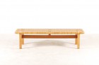 borge mogensen fredericia stolefabrik oak bench cane 1950