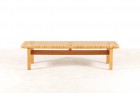 borge mogensen fredericia stolefabrik oak bench cane 1950