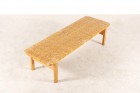 borge mogensen fredericia stolefabrik oak bench cane 1950