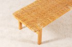 borge mogensen fredericia stolefabrik oak bench cane 1950