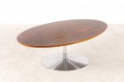 pierre paulin artifort table basse palissandre ovale 1960