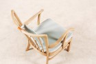 søren fritz hansen armchair 1628 beech velvet danish 1940