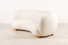 danish scandinavian curved sofa wool nobilis 1940 1950