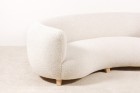 canapé danois scandinave courbé laine 3 places design 1940