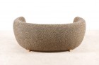 danish curved banana sofa two seat design 1940 1950 wool