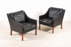 borge mogensen fredericia furniture 2207 fauteuil cuir 1960