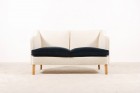 sofa danish two seat wool 1950s velvet design scandinavian