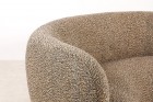 danish curved banana sofa three seat design 1940 1950 wool