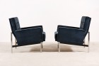 florence knoll international parallel bar velours bleu 1960