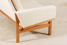 canapé poul volther chêne laine bouclé danois vintage 1960