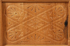 cabinet buffet oak sculpted 20th danish design brutalist