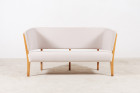 soren fritz hansen 2240 beech sofa settee velvet danish 1940