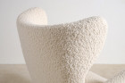 danish vintage scandinavian wingback armchair wool 1940 1950