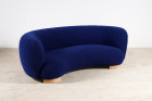 curved sofa banana danish vintage scandinavian nobilis blue