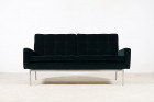 canapé florence knoll 2556 velours vert vintage design 1960