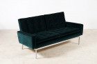 florence knoll sofa 2556 vintage design velvet green 1960