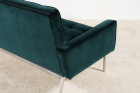 canapé florence knoll 2556 velours vert vintage design 1960