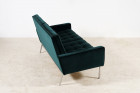 florence knoll sofa 2556 vintage design velvet green 1960