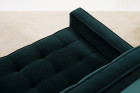 florence knoll sofa 2556 vintage design velvet green 1960