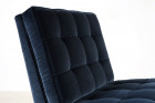 florence knoll international chauffeuse 65 velours bleu 1960