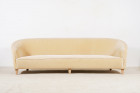 danish curved sofa velvet banana scandinavian 1940 1950