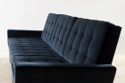 canapé florence knoll 67 velours bleu vintage design 1960