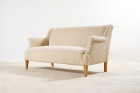 sofa two seat danish vintage scandinavian wool 1940 design