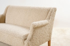 sofa two seat danish vintage scandinavian wool 1940 design