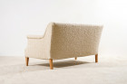 sofa two seat danish vintage scandinavian wool 1940 design