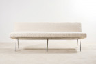 florence knoll canapé banquette 33 #33 laine blanc 1960 1950