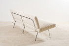 florence knoll canapé banquette 33 #33 laine blanc 1960 1950