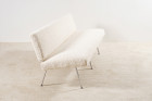 florence knoll sofa 33 wool white design 1960 1950 vintage