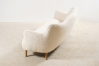danish scandinavian curved sofa wool nobilis design 1950